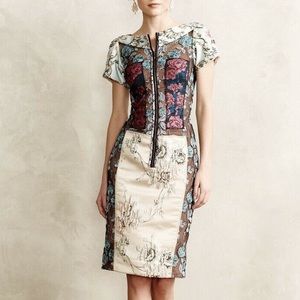 Byron Lars Beguile Brocade Floral Pencil Dress 2